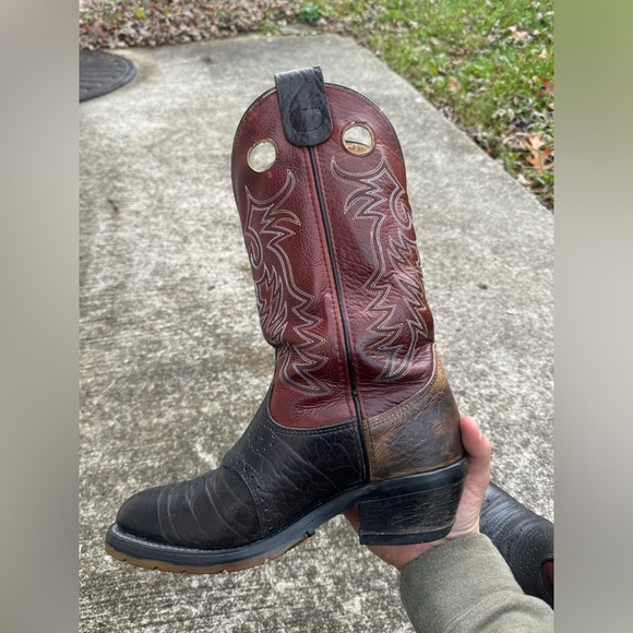 Double H Buckaroo Cowboy Boots 1518 Made in USA size 8 EUC - Picture 13 of 13